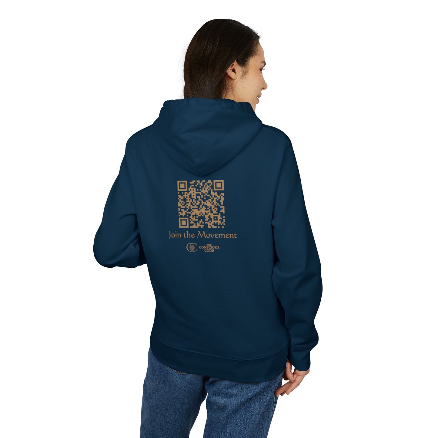 Sacred Geometry Lightweight Hoodie - 417 Hz Energy Resonance