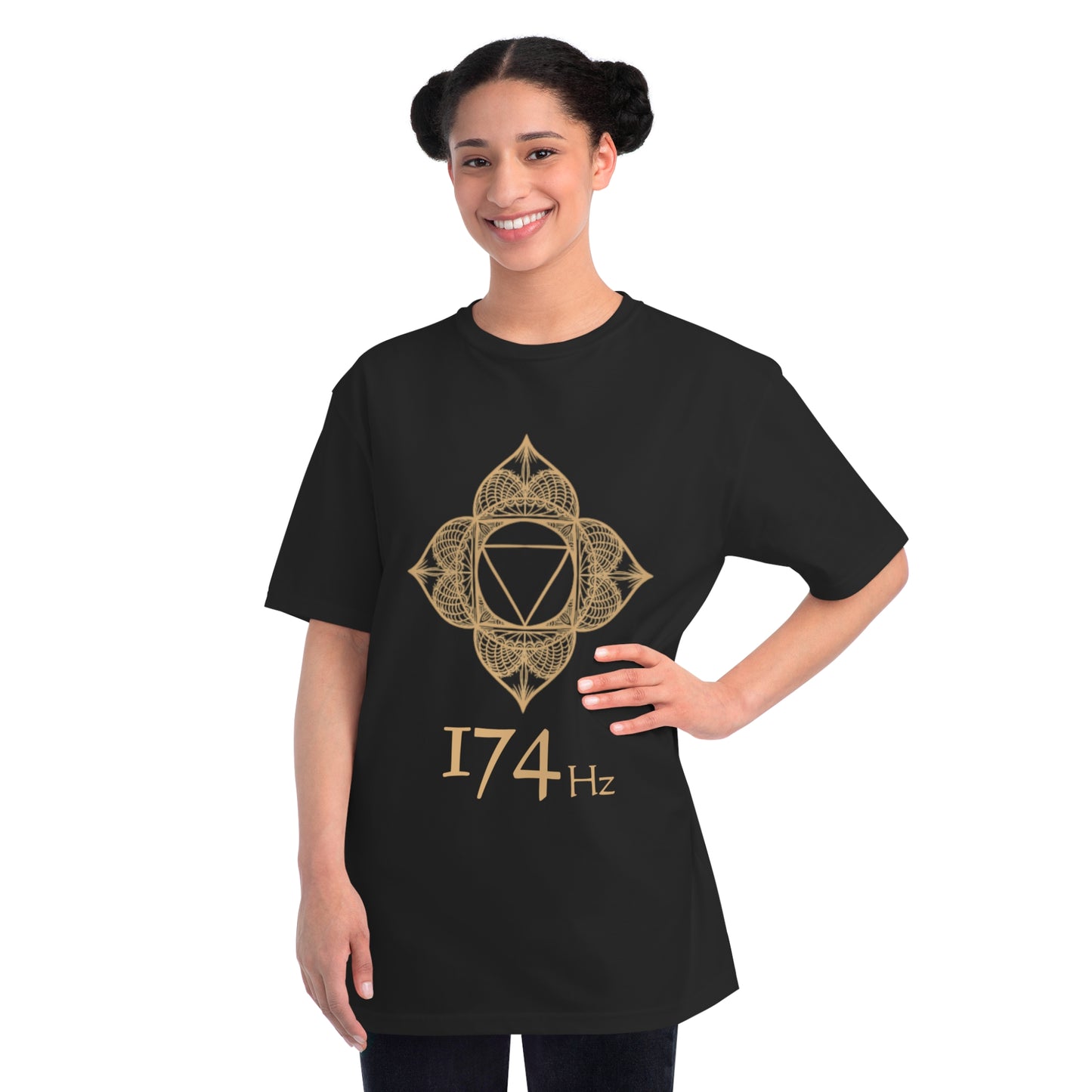 174Hz Wearable Frequency Sacred Geometry unisex organic cotton