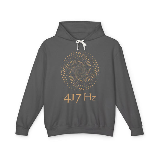Sacred Geometry Lightweight Hoodie - 417 Hz Energy Resonance