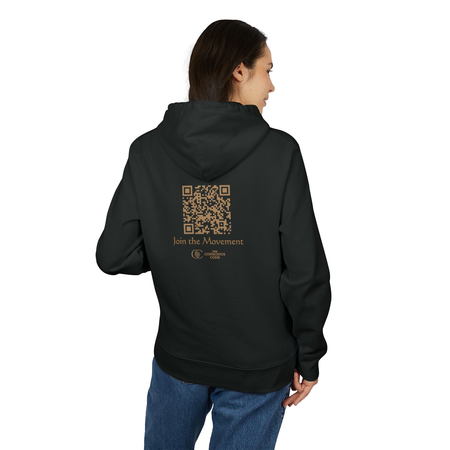 Sacred Geometry Lightweight Hoodie - 417 Hz Energy Resonance