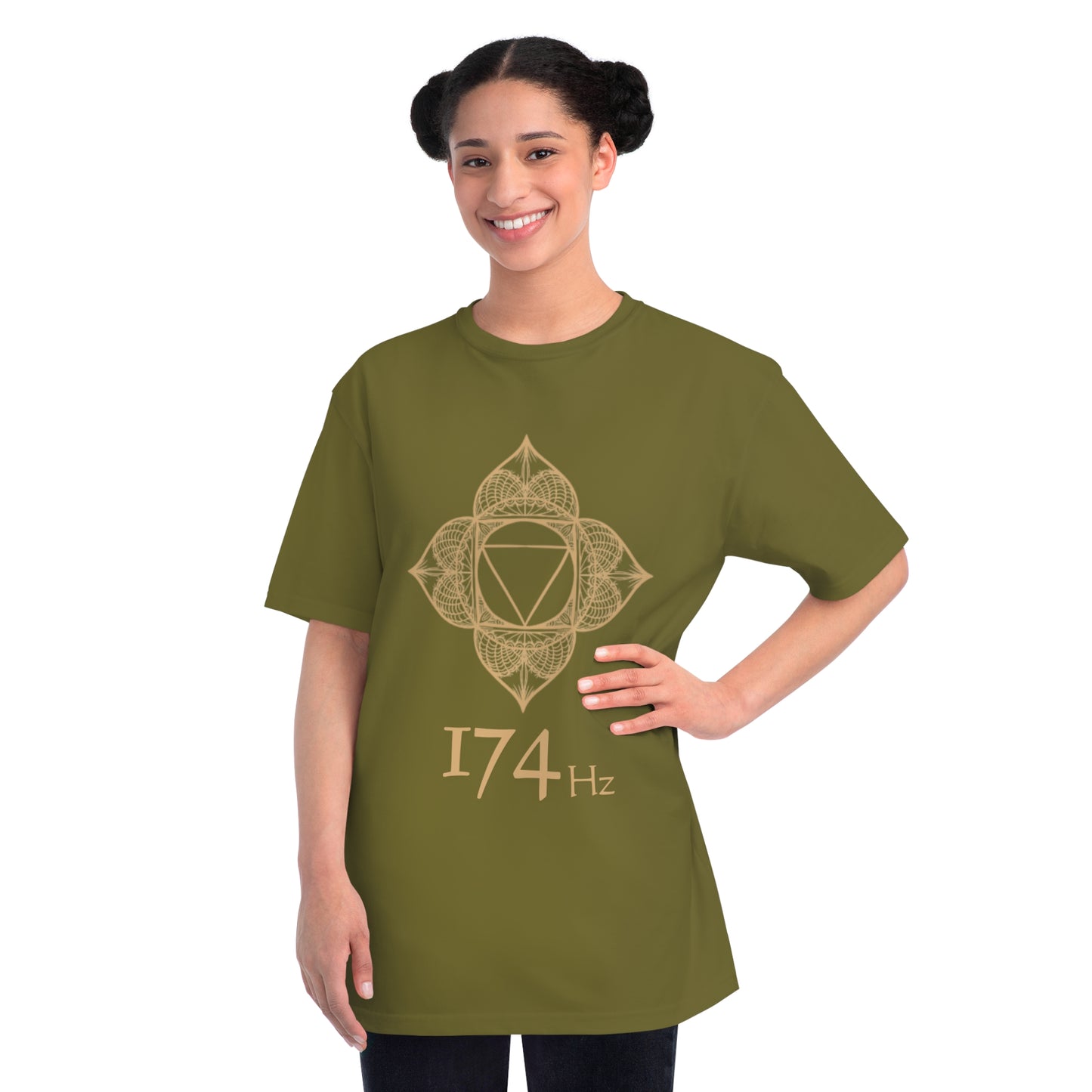 174Hz Wearable Frequency Sacred Geometry unisex organic cotton