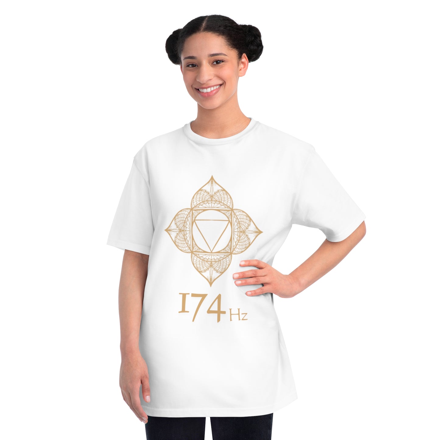 174Hz Wearable Frequency Sacred Geometry unisex organic cotton