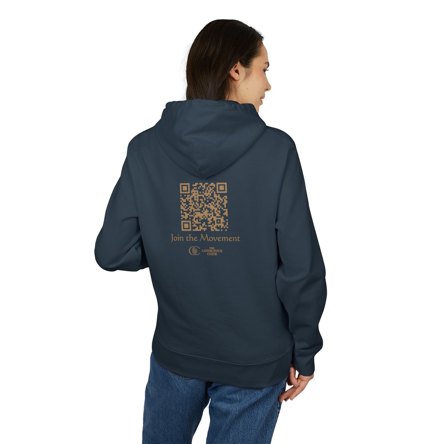 Sacred Geometry Lightweight Hoodie - 417 Hz Energy Resonance