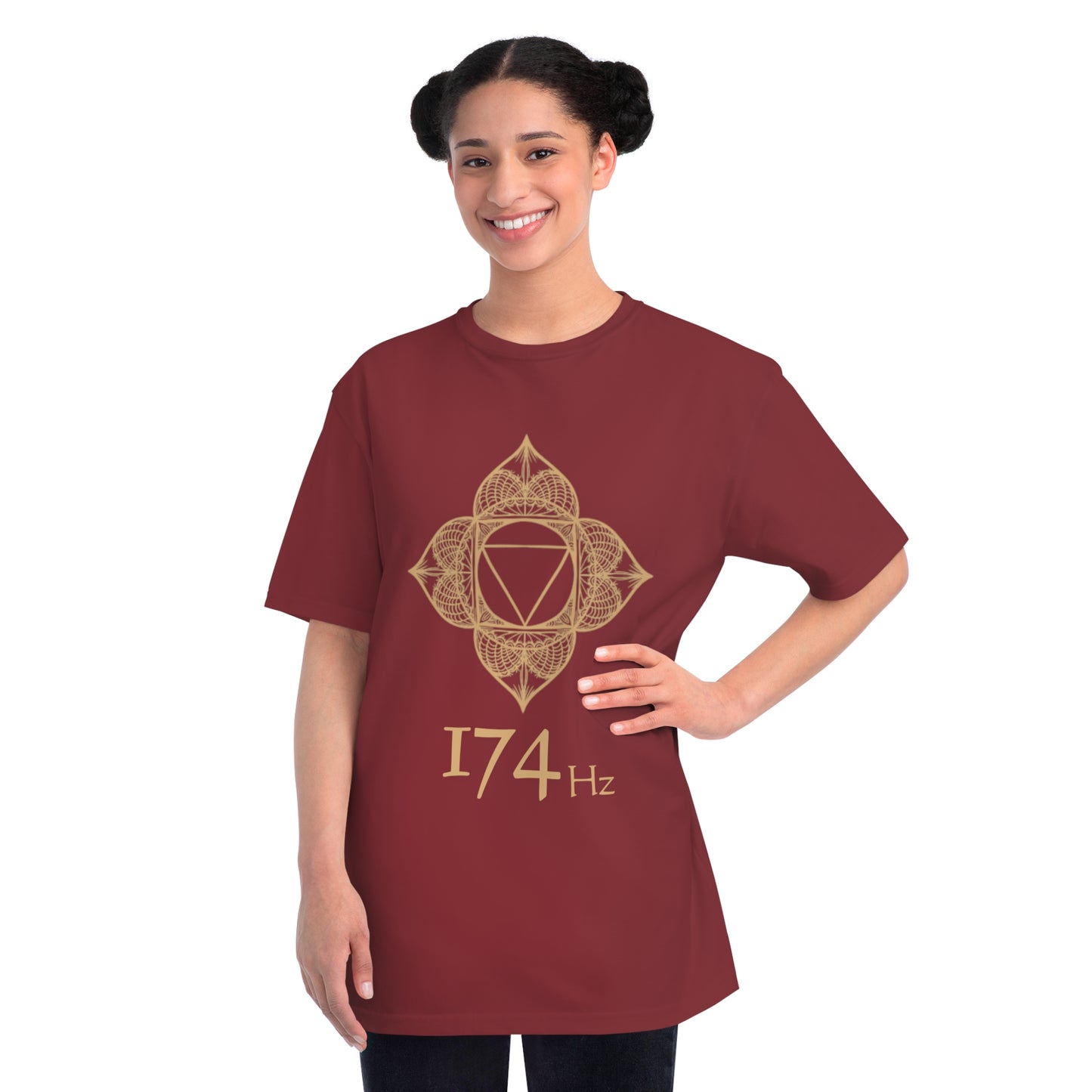 174Hz Wearable Frequency Sacred Geometry unisex organic cotton