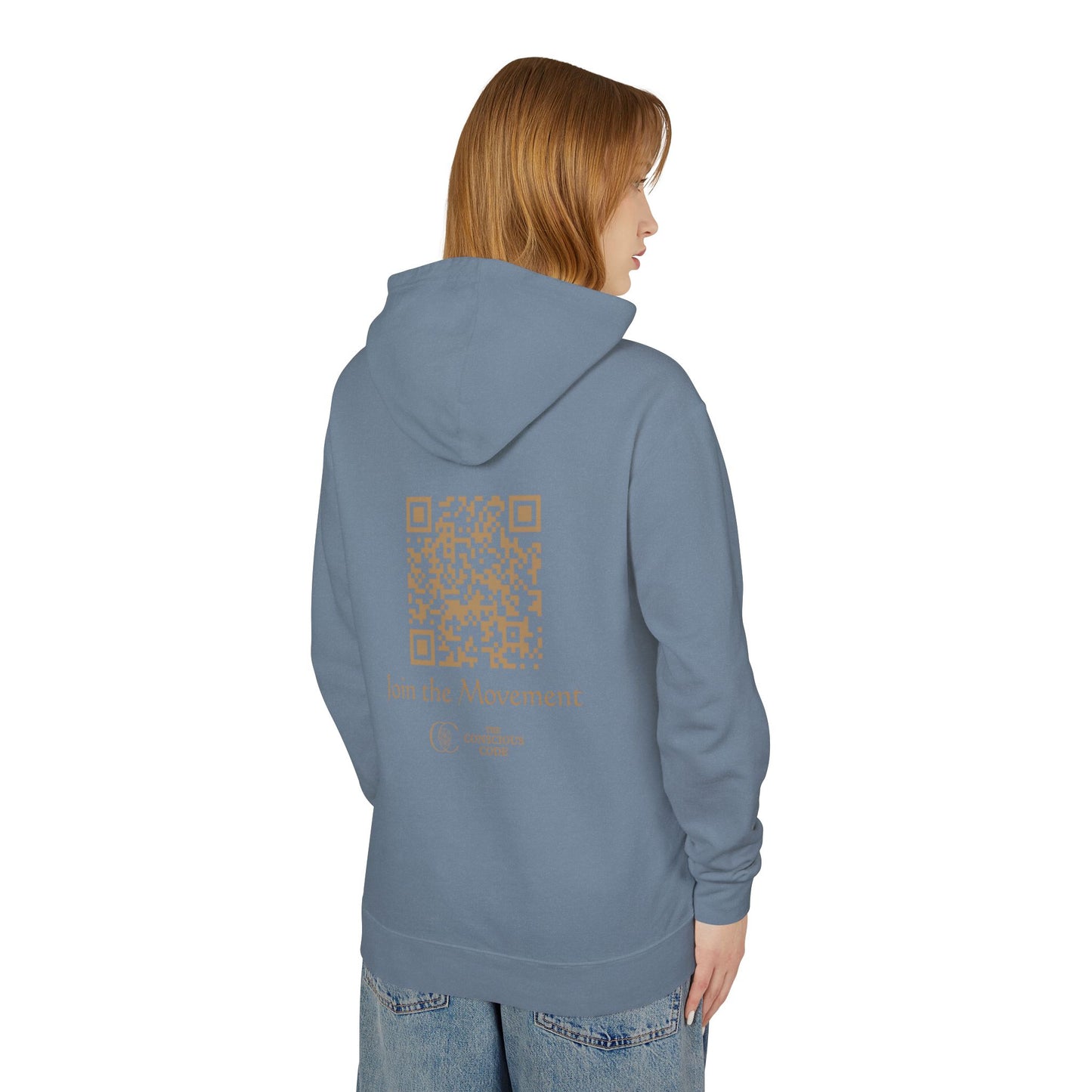 Sacred Geometry Lightweight Hoodie - 417 Hz Energy Resonance