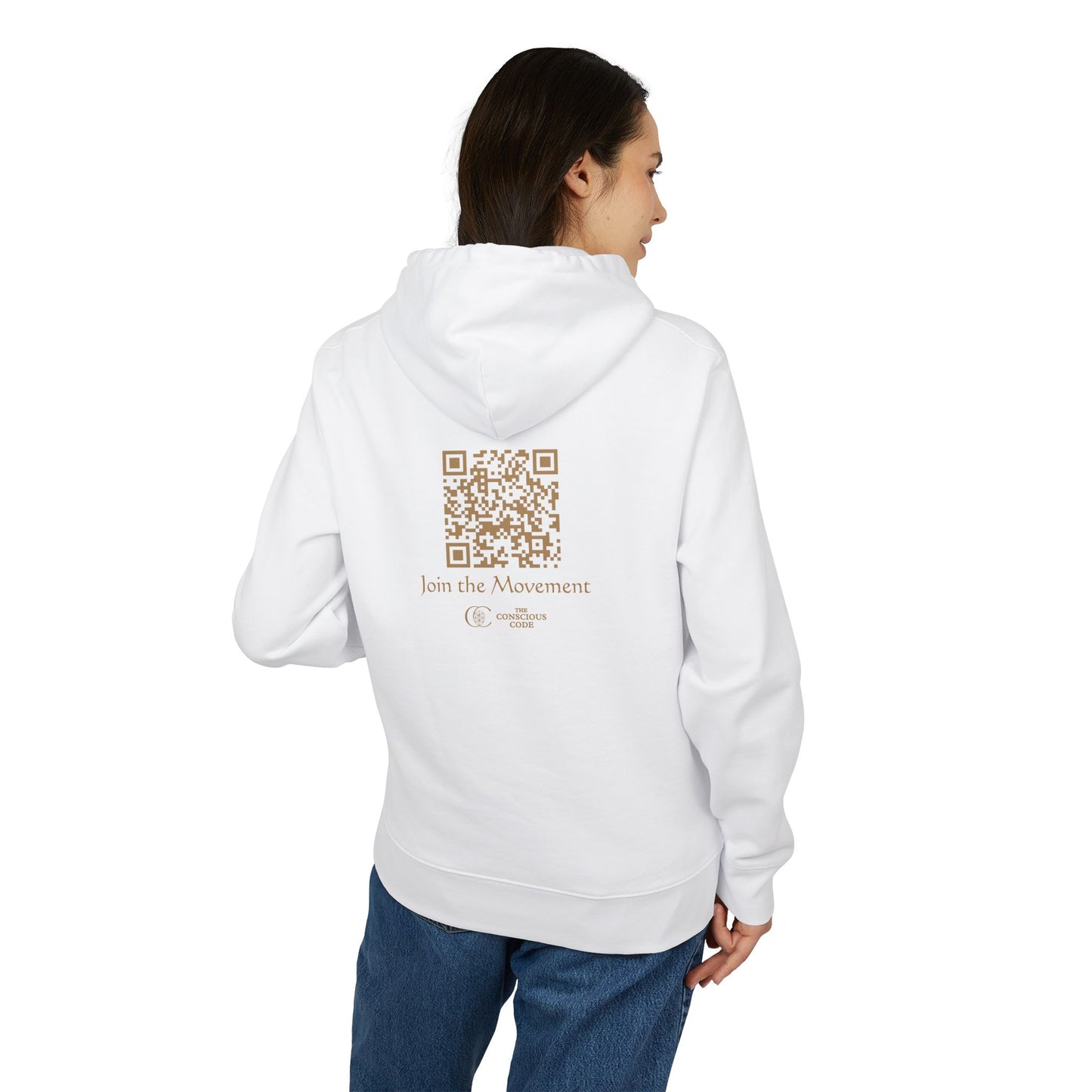 Sacred Geometry Lightweight Hoodie - 417 Hz Energy Resonance